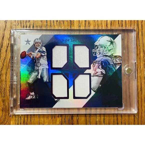 2014 Panini Absolute Tony Romo /20 Game Worn Quad Patch TT-TR Dallas Cowboys